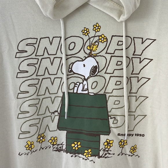 PEANUTS SNOOPY OVERSIZED RELAXED FIT GRAPHIC HOODIE